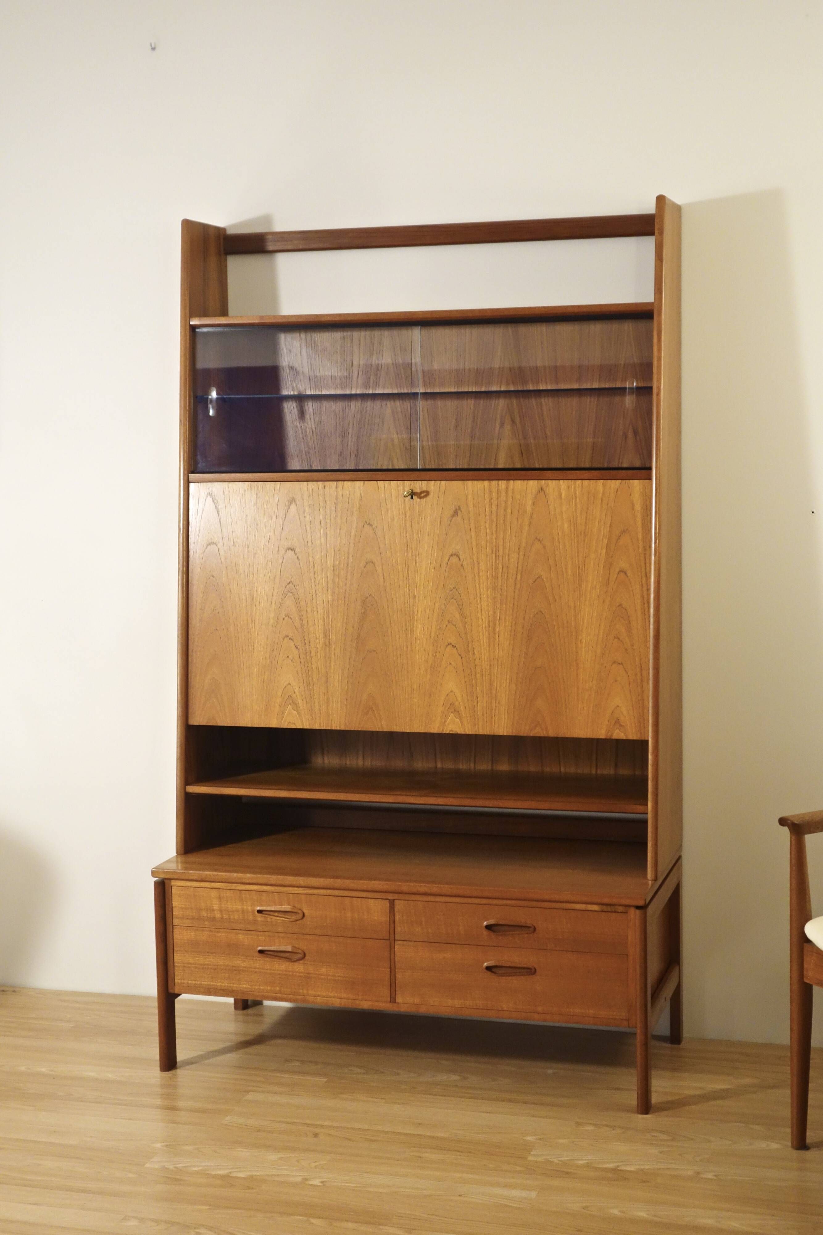 Danish secretary in light rosewood by Arne Wahl Iversen 1960