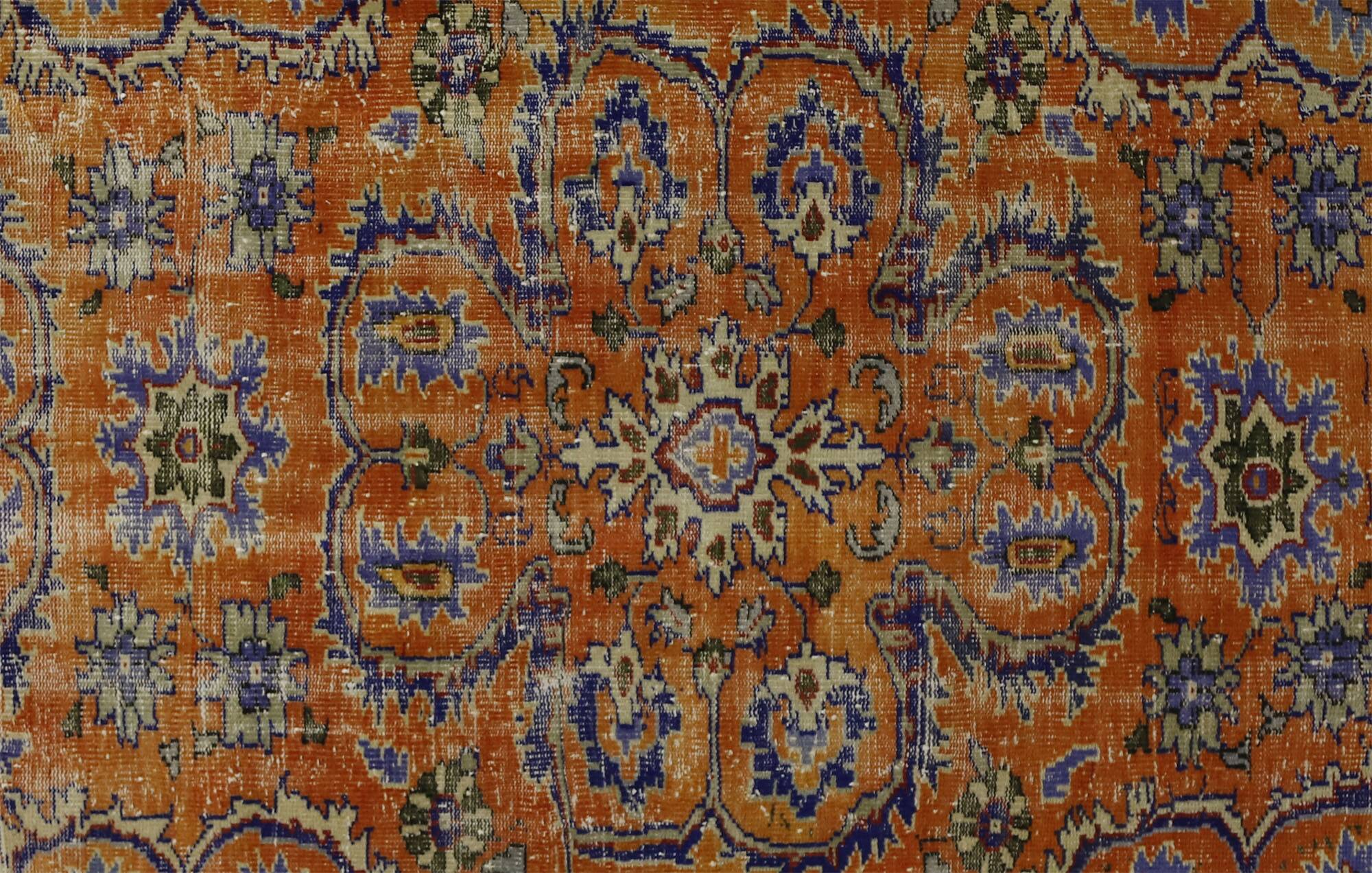 Tapis Oushak Vintage – Couleurs Vibrantes & Motifs Dynamiques, 160 x 277 cm