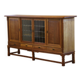 Danish modern oak cabinet in the style of Henning Kjærnulf, 1960s