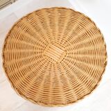Table d'appoint vintage en osier