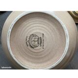 Roped soup tureen in stoneware from the potters of the Salins-les-Bains Abbey