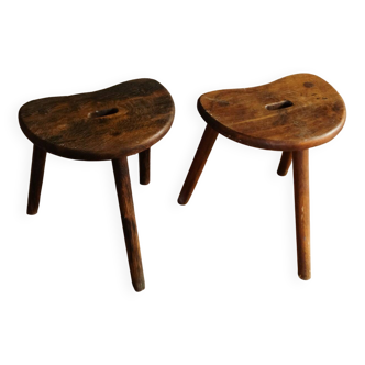 Old tripod milking stools