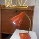 Orange gooseneck desk lamp — Aluminor, Nice, France — circa 60-70