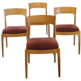Set van 4 Niels Bach eetkamerstoelen 'Skodborgskov'