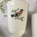 4 vintage mazagrans porcelain Manufacture Pillivuyt