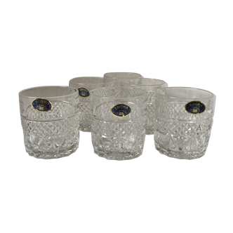 Bohemia crystal whiskey glasses
