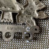 Golden brass owl hook