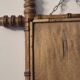 Antique turned wooden mirror in bamboo style, late 19th century A116