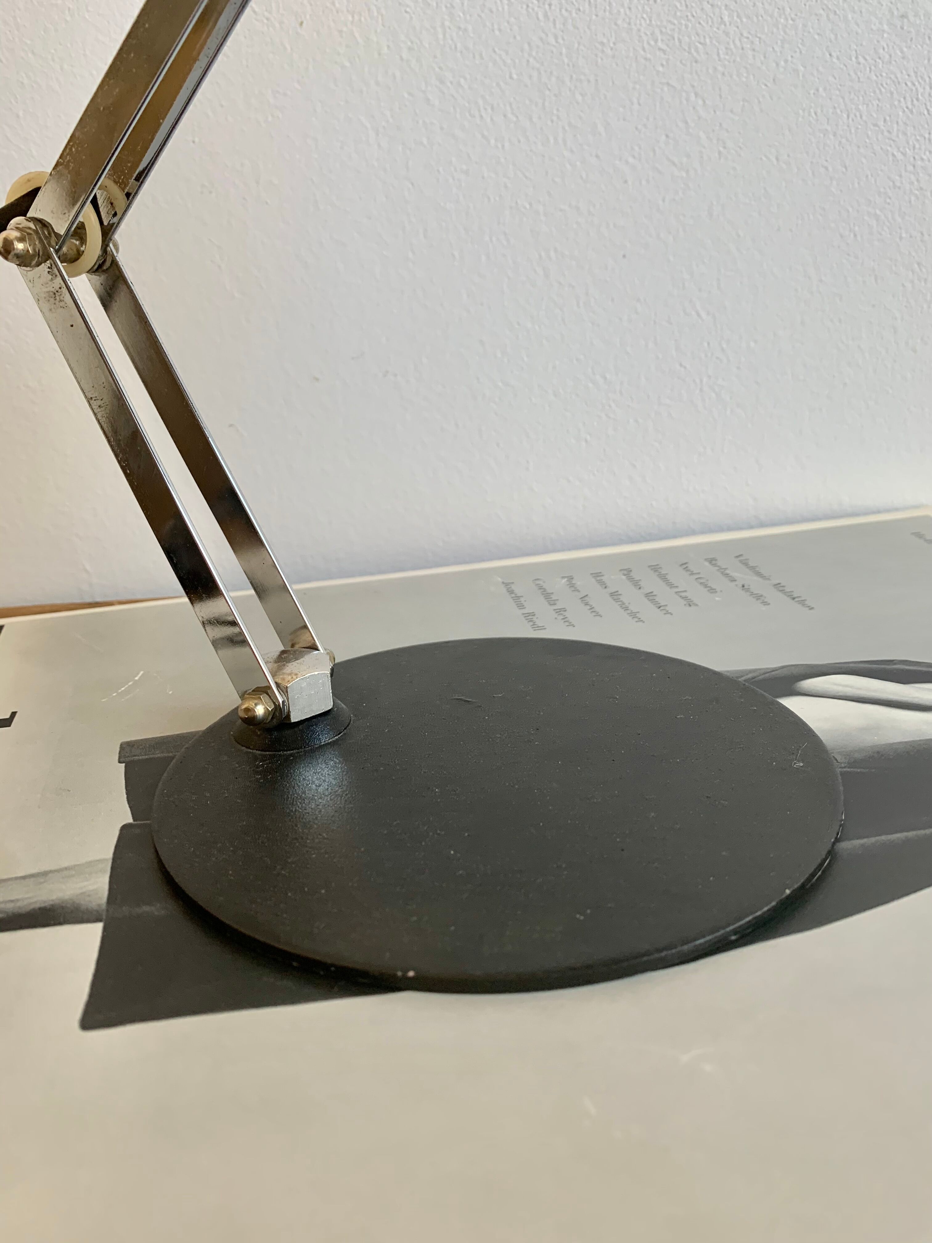 Chrome desk lamp, Germany 1970