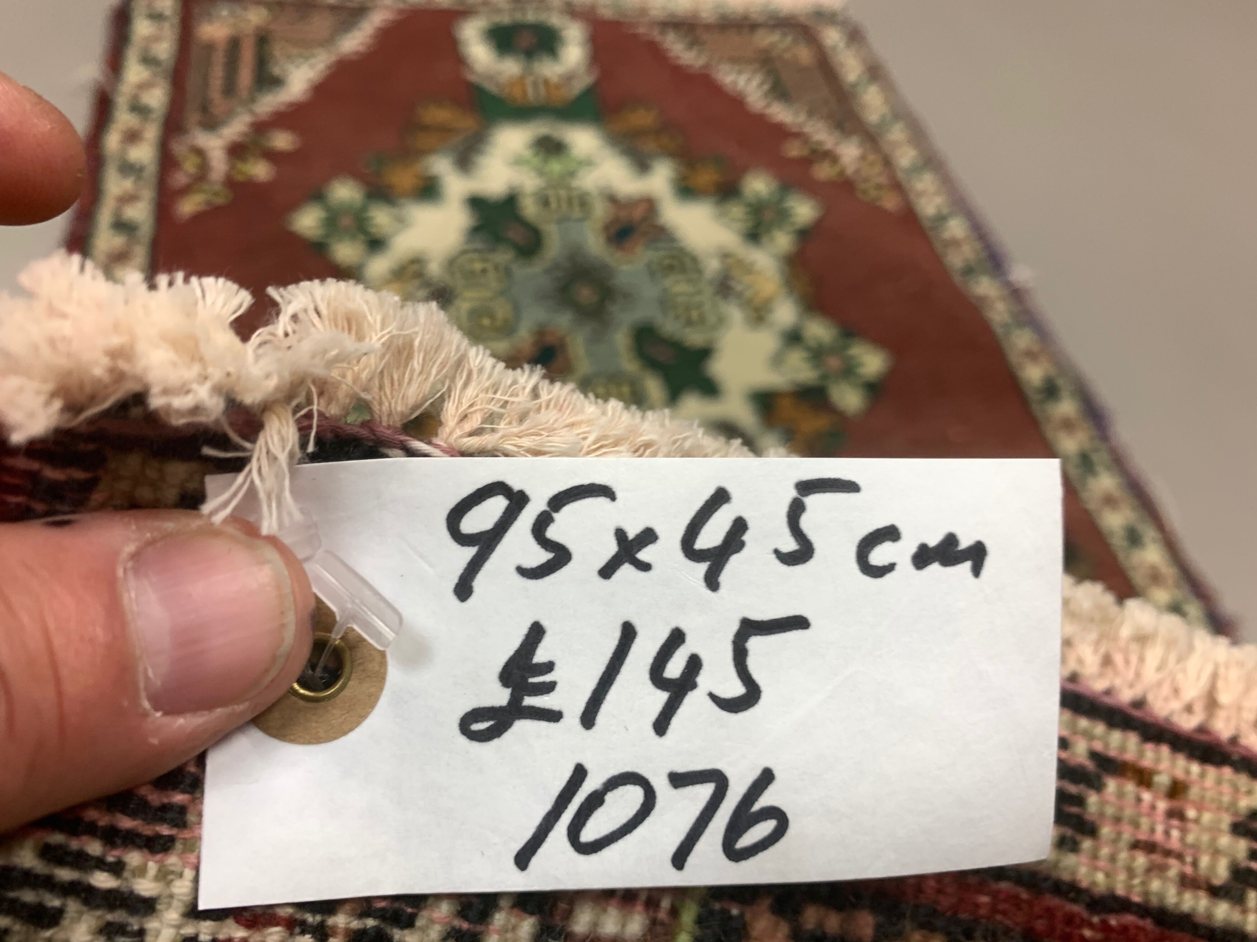 Turkish rug 95x45 cm