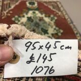 Turkish rug 95x45 cm