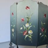 Art Nouveau hand-painted fireplace screen | 1920s