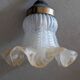 Superb Vintage Wall Light Flower in Glass Paste & Brass - Art Deco