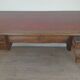 Very large oak center desk from the Art Deco period circa 1930