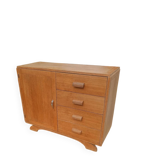 Vintage wooden sideboard – 4 drawers and cupboard