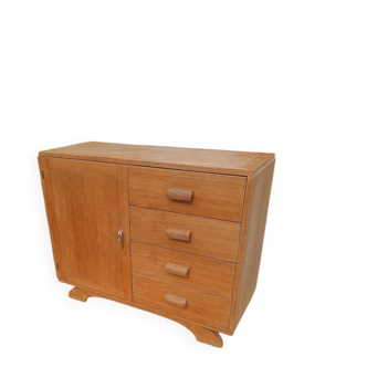 Vintage wooden sideboard – 4 drawers and cupboard