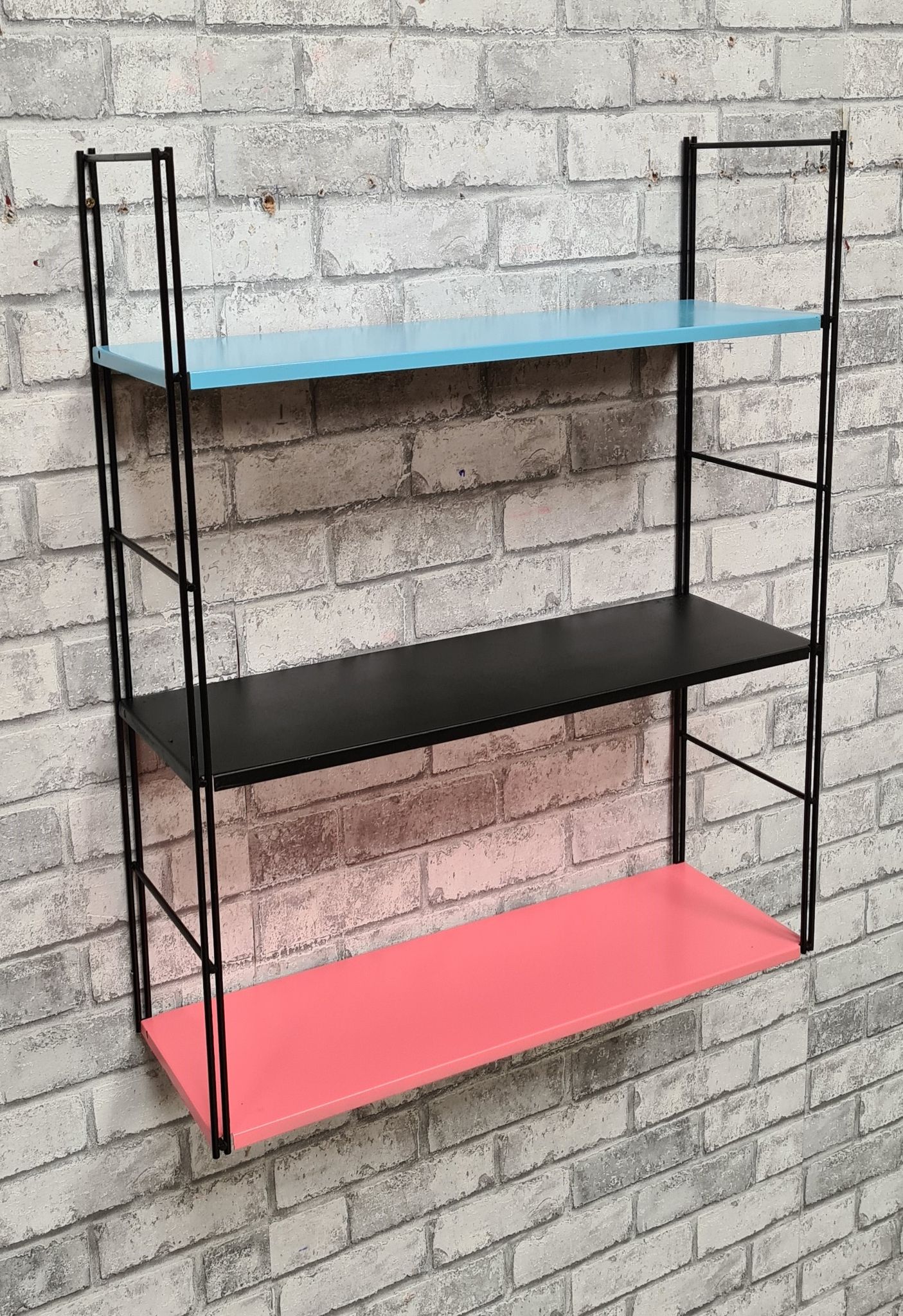 Metal shelves