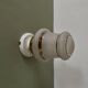Vintage art deco globe wall or ceiling light in white and gold granite glass