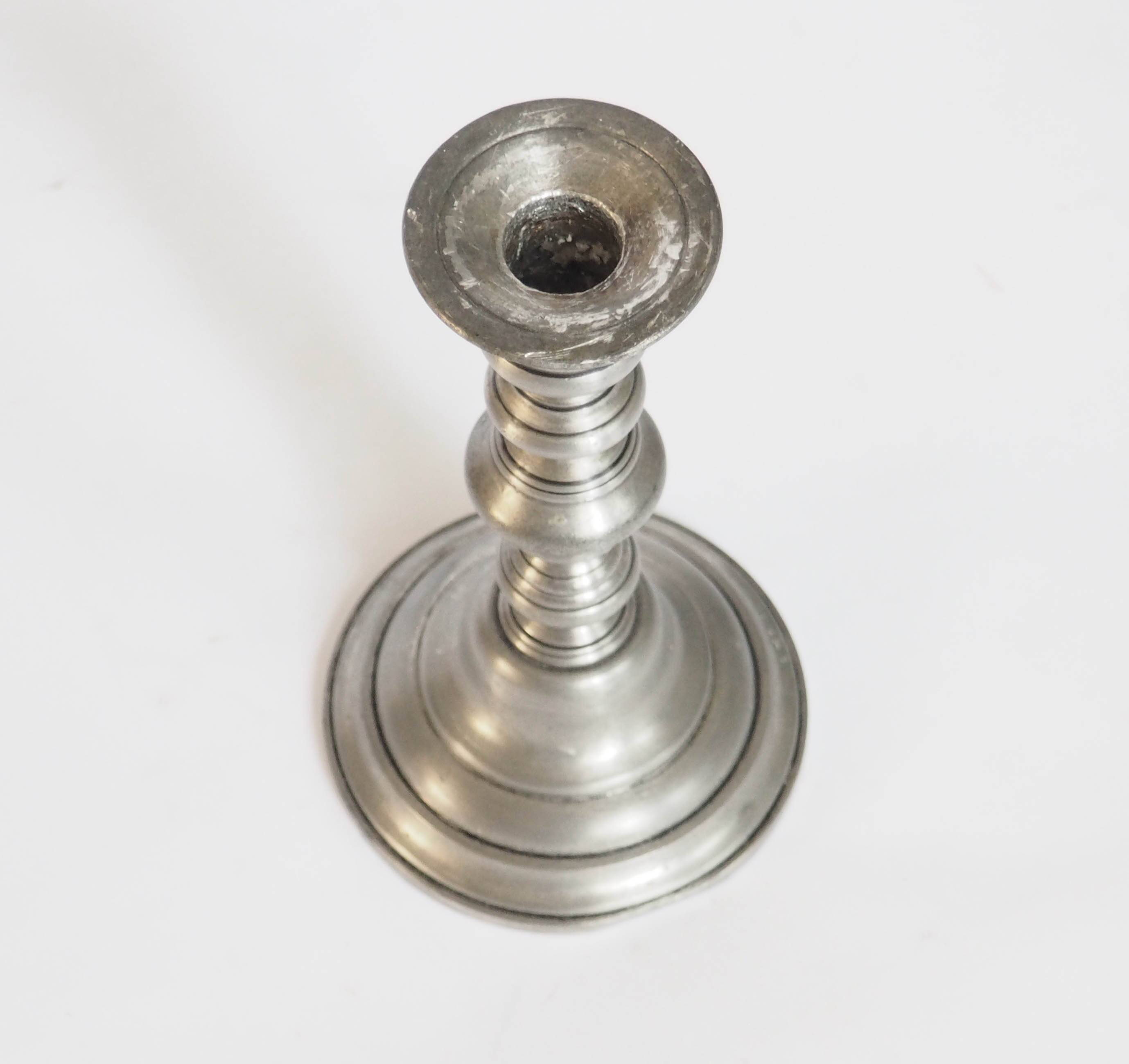 Silver candle holder