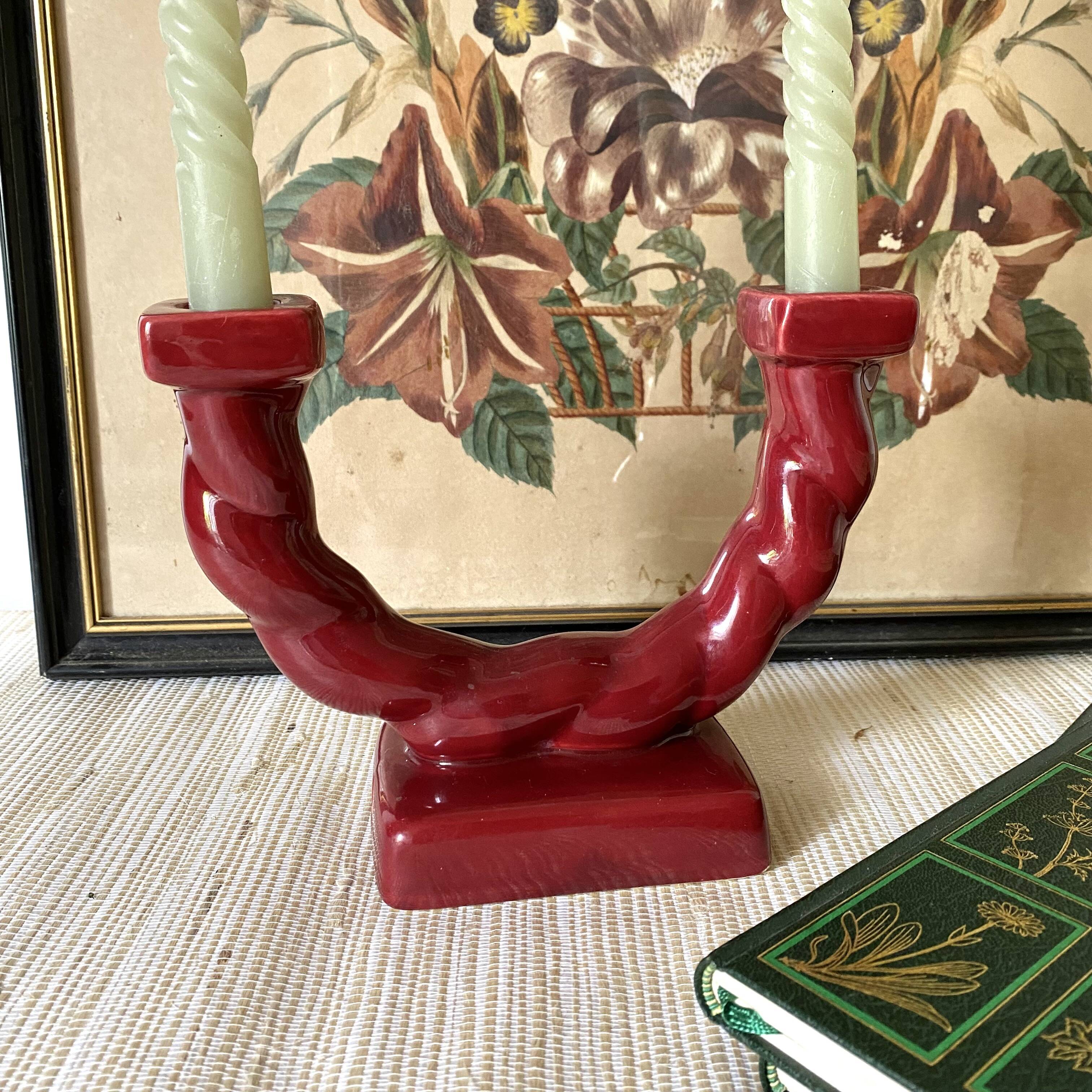 Longchamp double ceramic candle holder