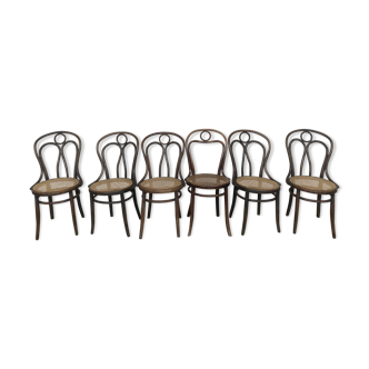 Series of 6 chair bistro angel wings" - Engelstuhl - 1900
