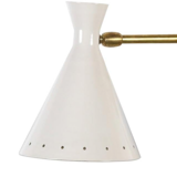Double white Italian wall sconce