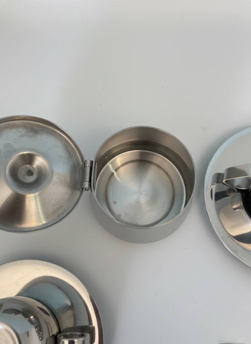 Service à café vintage inox 18/10 imco design italien