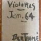 Still life painting with violets 1964