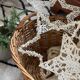 Old rattan and metal basket