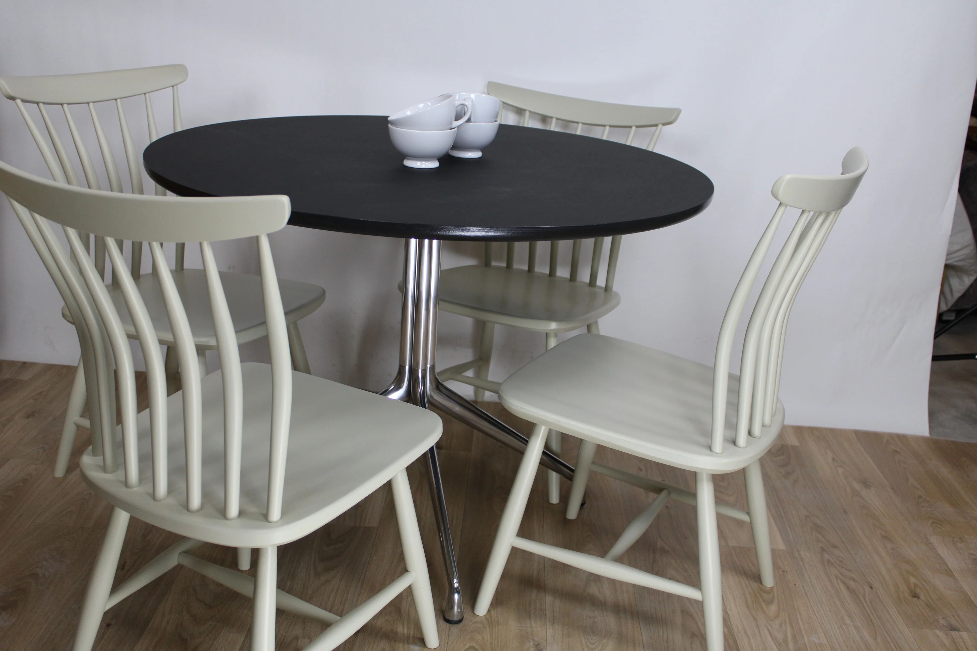 Set of 2 vintage Scandinavian Akerblom chairs in birch, Sweden, 1955.