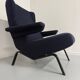 Archi Ligne Roset armchair, Pierre Paulin design, CM 195 HD, vintage blue