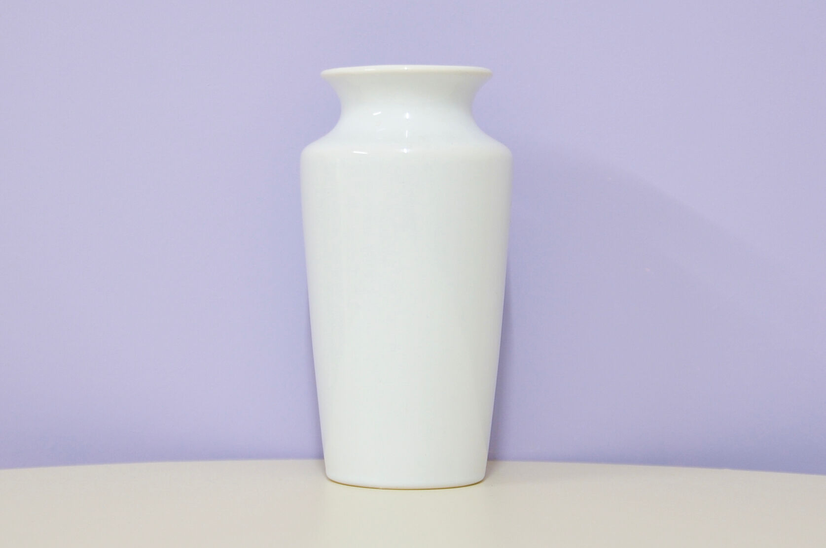 Vintage white porcelain vase