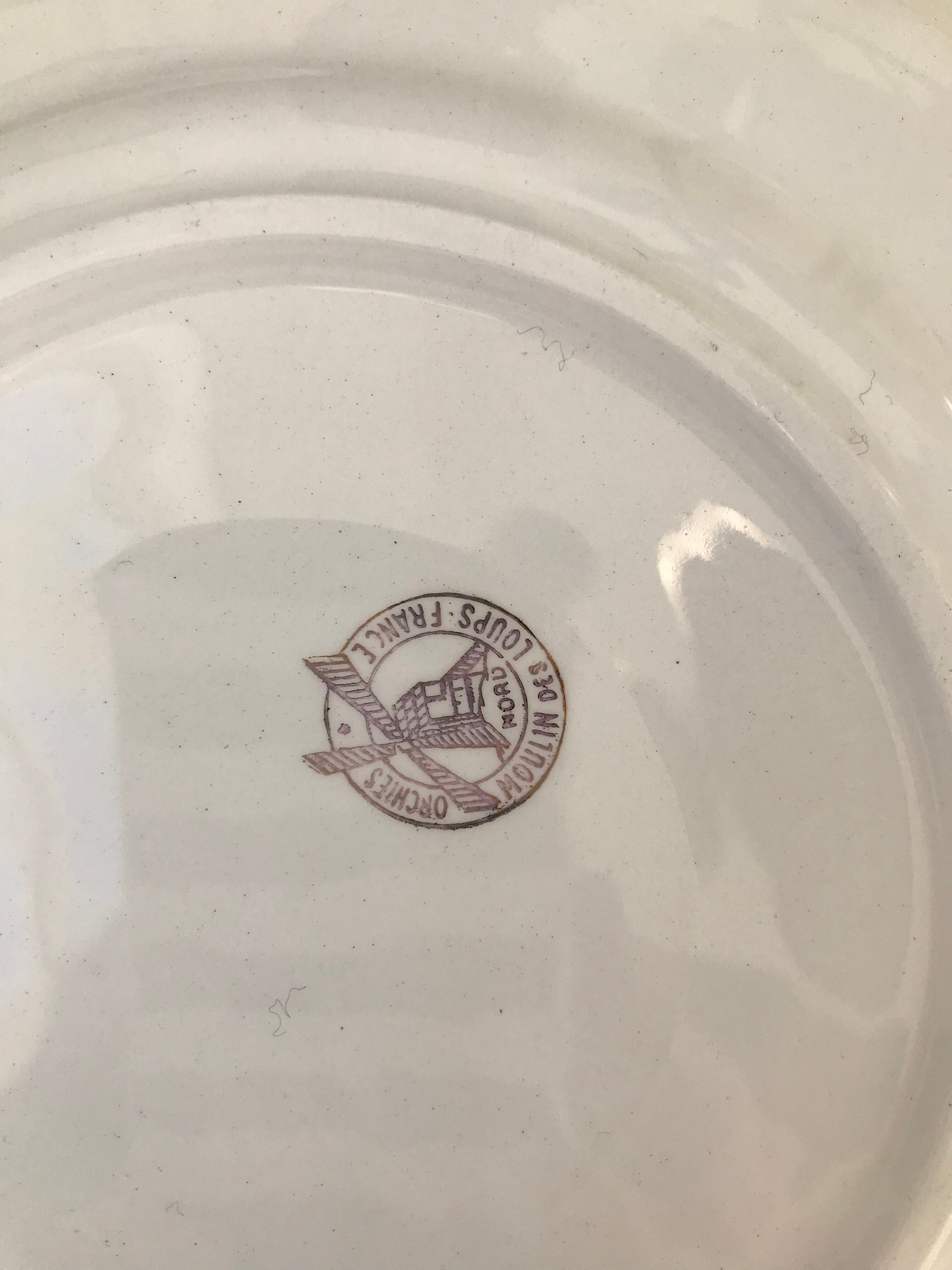 Series of 6 dessert plates