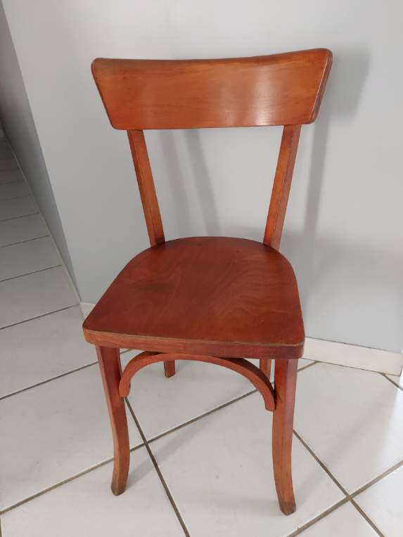 Series of 8 Baumann bistro chairs