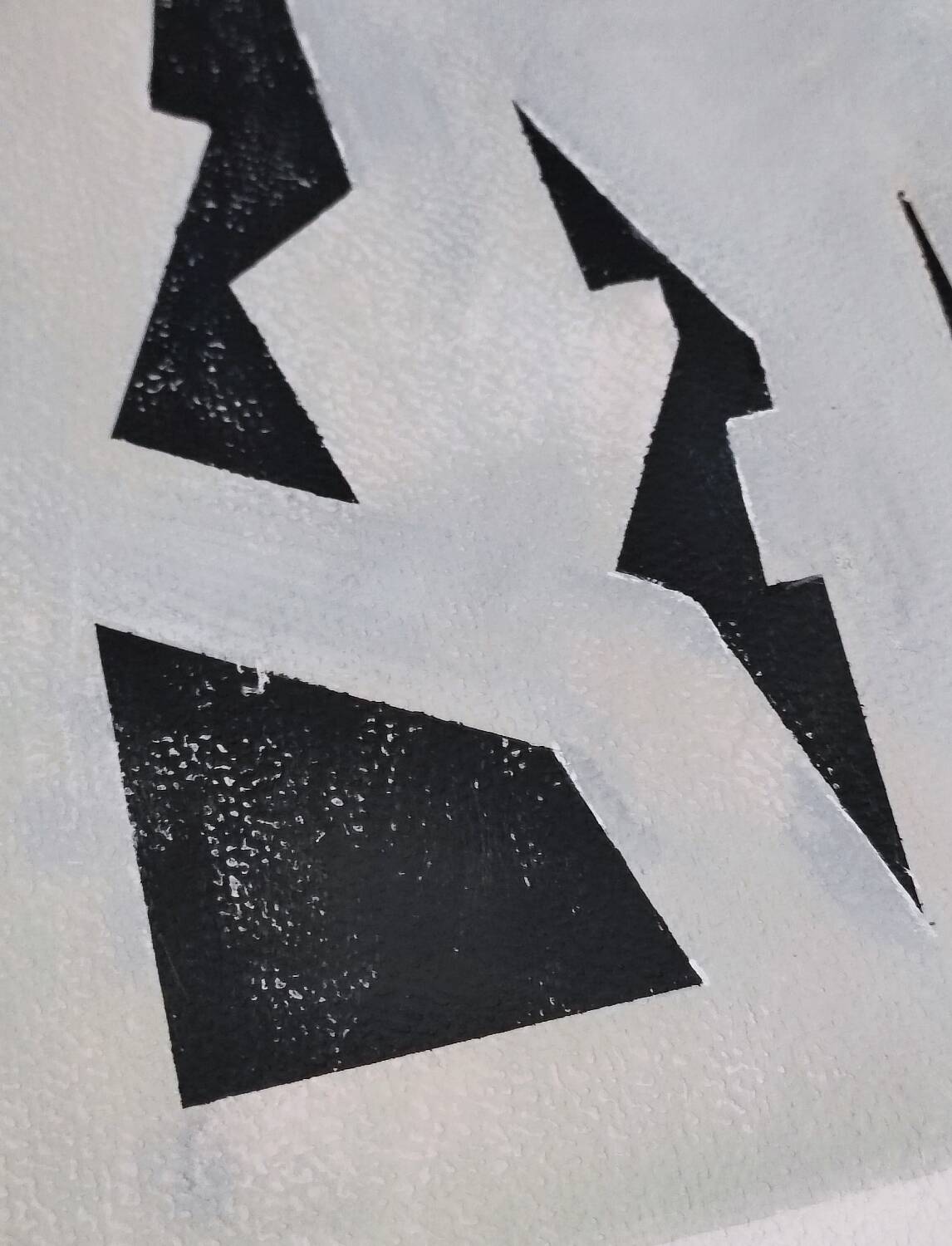 Modern geometric painting