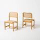 Dining chair by Zenon Baczyk, produced by GFM, Poland, 1970s, natural cane