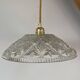 Vintage glass lampshade pendant light - tableware collection -