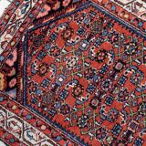 Handmade vintage Persian Hamadan rug 76cm x 126cm, 1970s