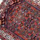 Handmade vintage Persian Hamadan rug 76cm x 126cm, 1970s