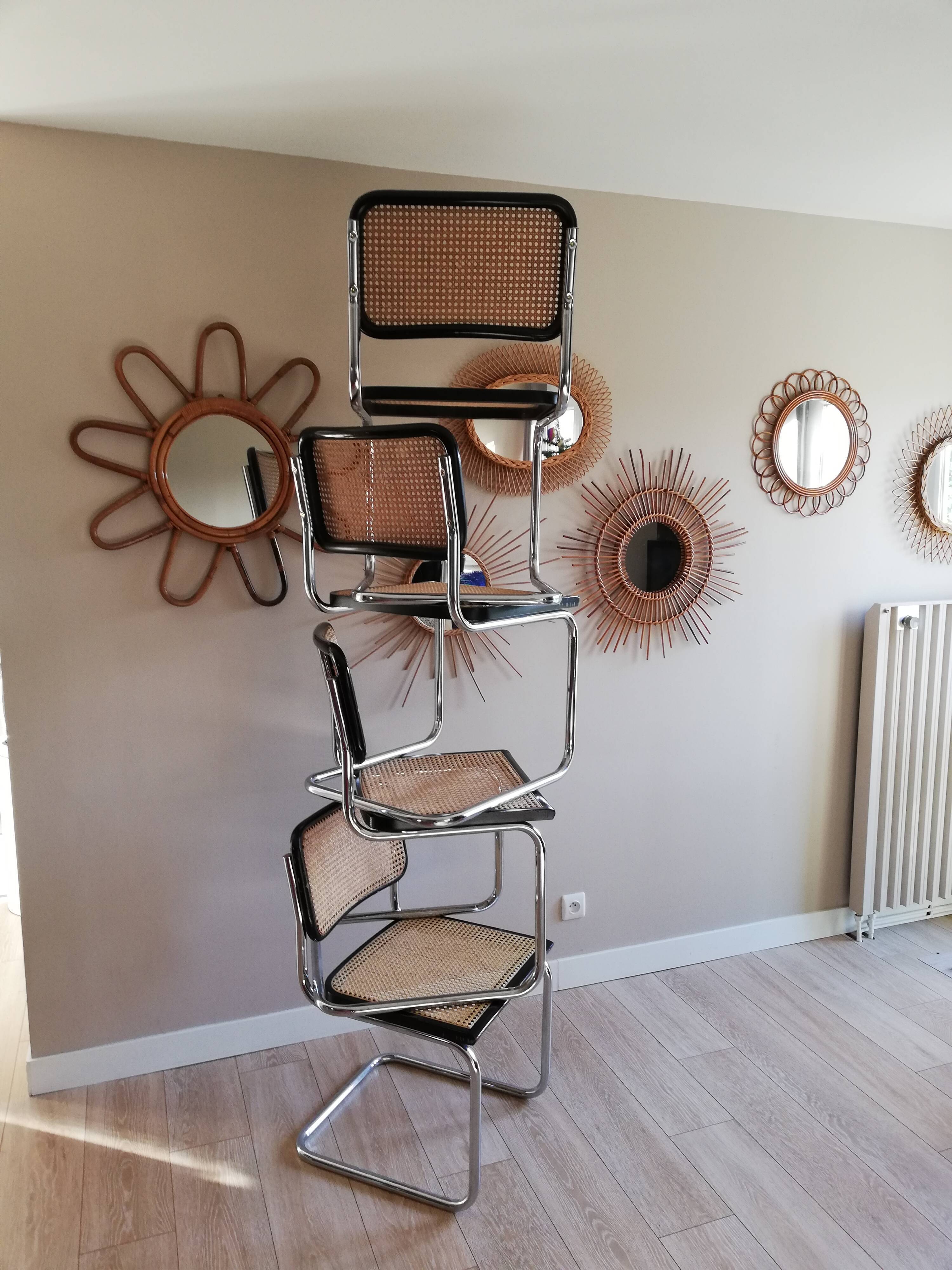 Set of 4 chairs B32 Marcel Breuer