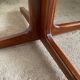 Table ronde dia 116cm extensible type Scandinave en teck et placage de teck an 1960
