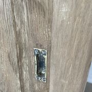 Large row of solid oak loom sliding doors
