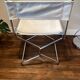 Vintage 1970s leather director's chair