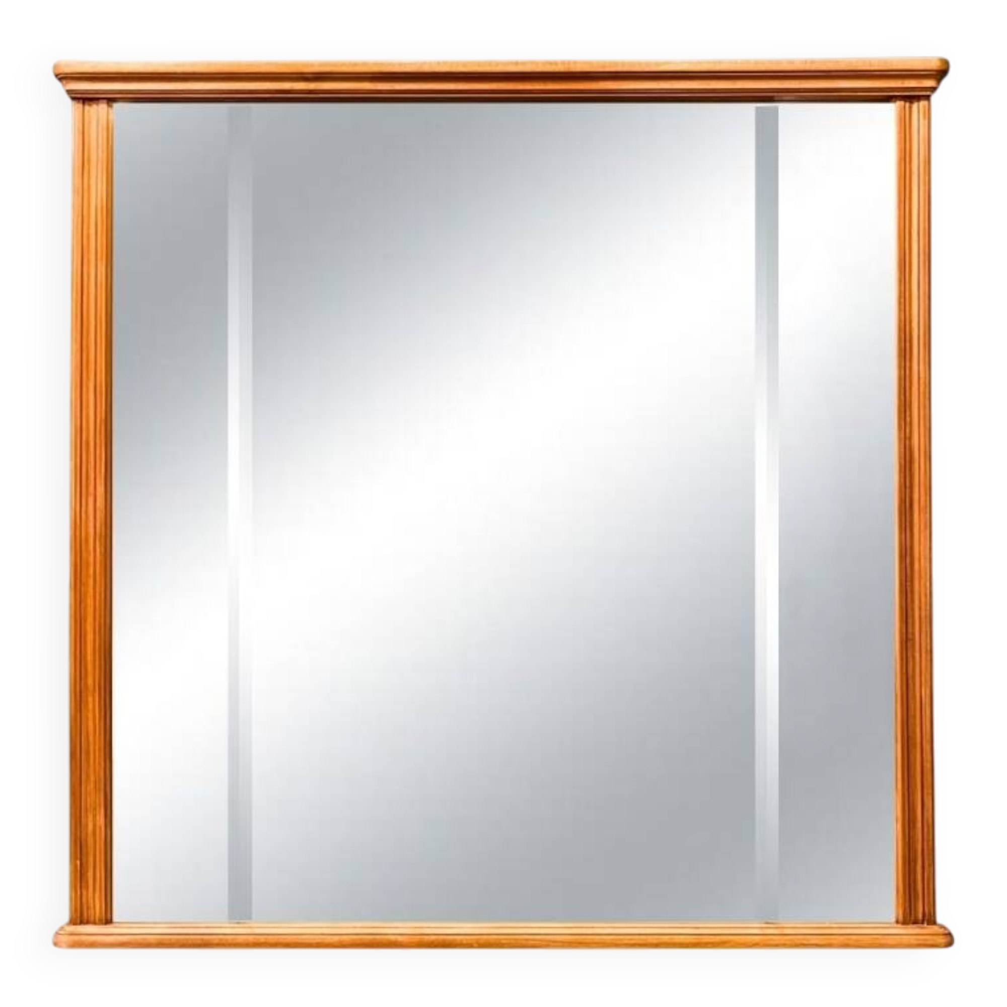 Miroir vintage avec cadre en bois sculpté