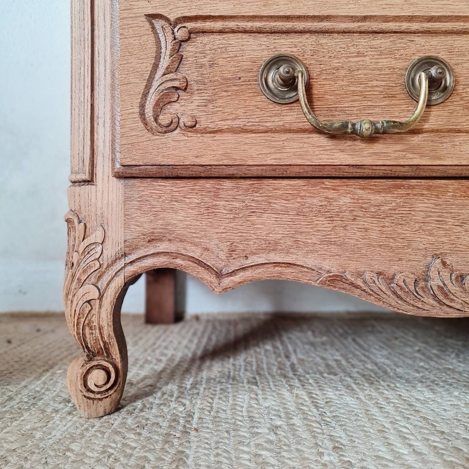 Antique solid wood commode