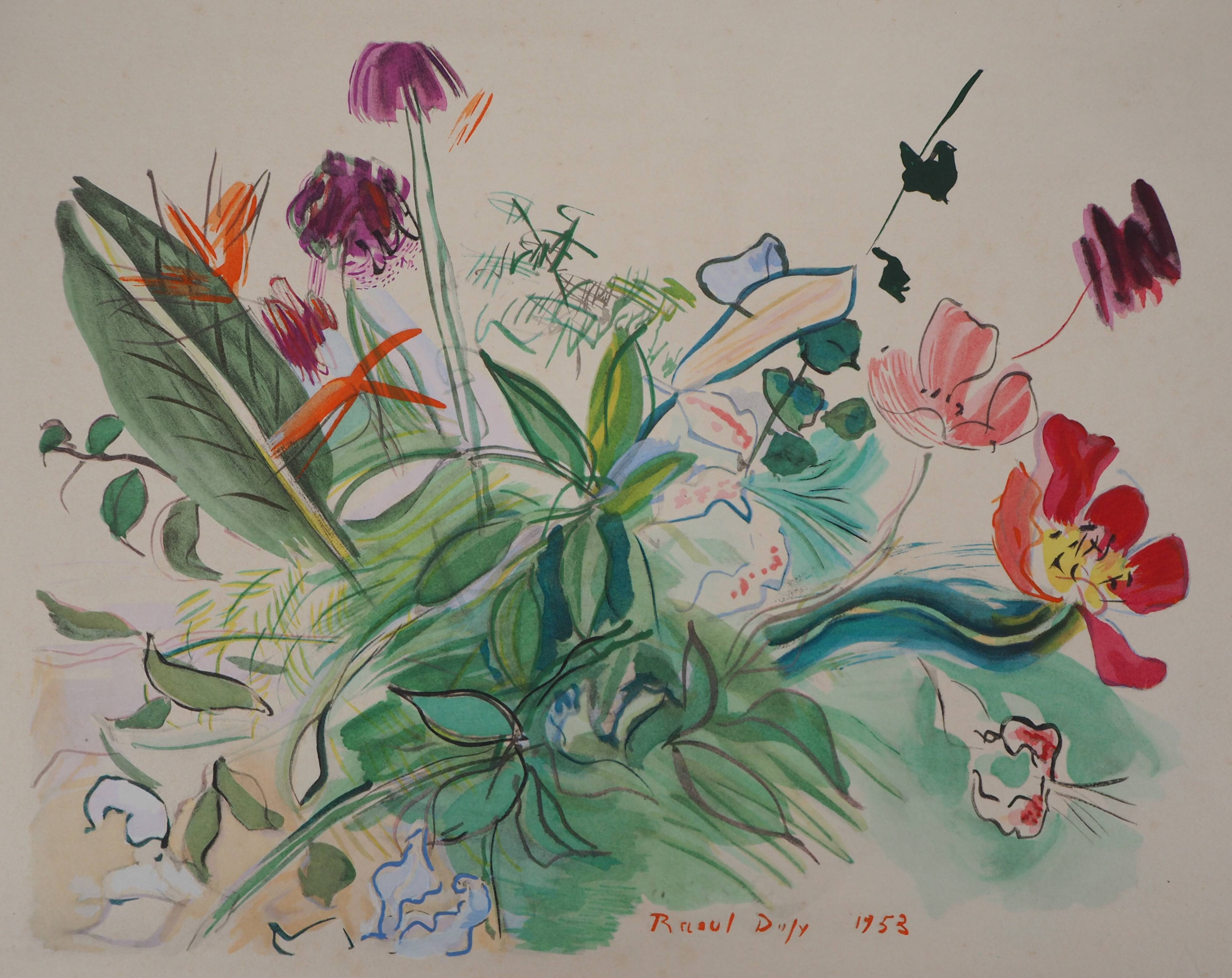 Raoul DUFY: Little wild flowers, Signed lithograph