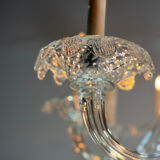 Venetian lustre in colourless Murano glass, 12 light arms, circa 1900