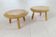 Swedish pair of organic mushroom stools in birch Ikea 2009