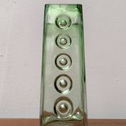 Brutalist glass block vase from the mid-century space age, 1960s