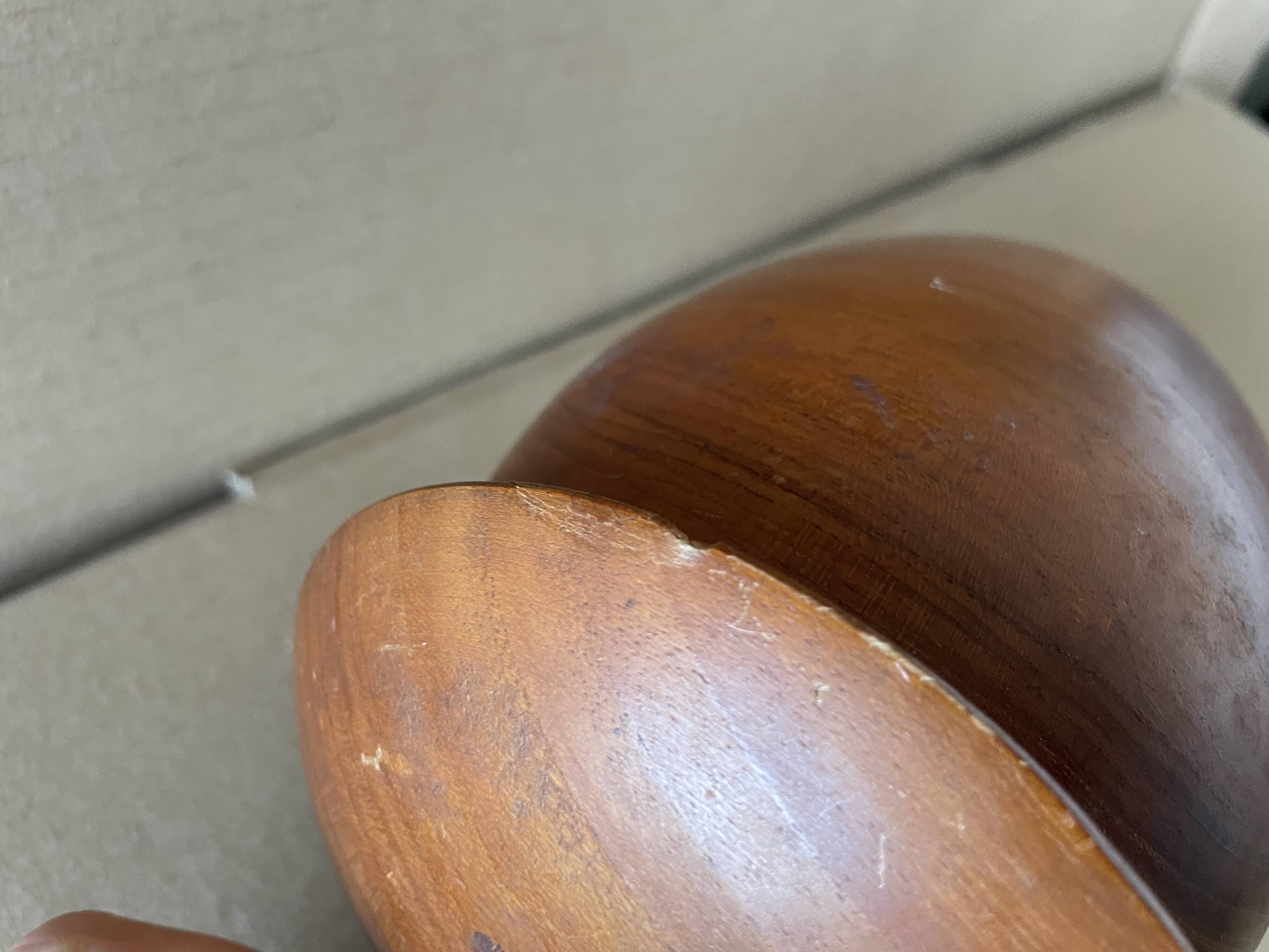 Old turned wooden box